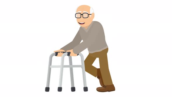 Man With A Walker