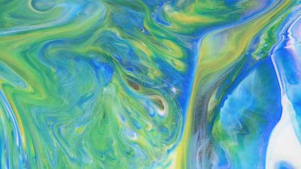 Abstract Light Pastel Streams Flow Along the Plane on a Blue Background alt