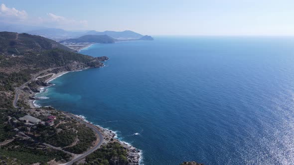 Turkey Mountain Coastline  Shore Mediterranean Sea alt