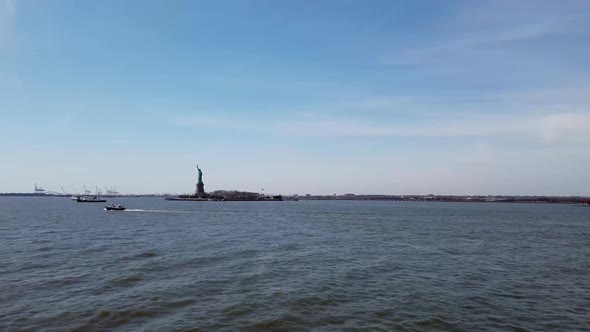Statue of Liberty National Monument in New York City in the United States