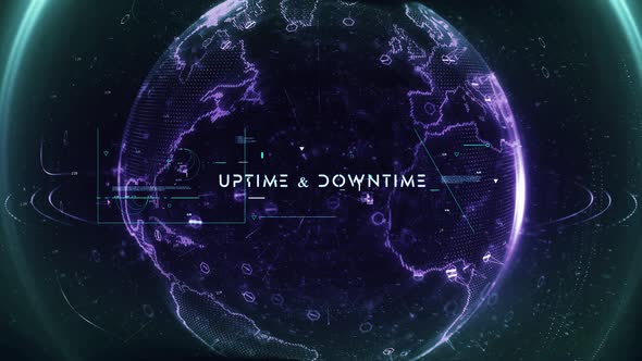 Digital Data Particle Earth Uptime Downtime alt