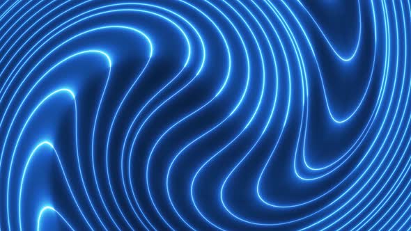 Blue color glowing swirl neon light motion graphics. Vd 1048