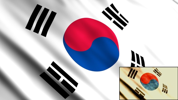 South Korea  Flags  by StrokeVorkz VideoHive