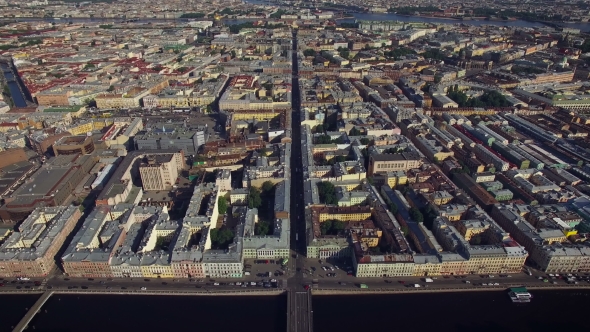Aerial View Of The Center Of St. Petersburg alt