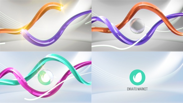 Twisted Lines Logo - VideoHive 16511413
