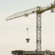 Crane Lifts The Concrete Tank On The Roof - VideoHive Item for Sale