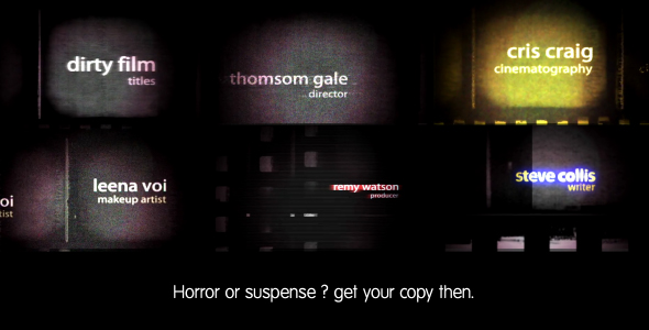 Dirty Film Titles - VideoHive 2809446