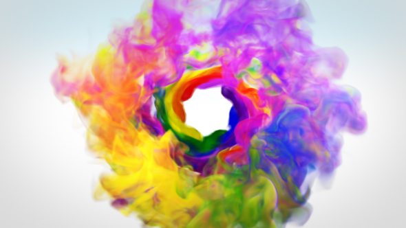 Colorful Smoke Logo - VideoHive 16529183