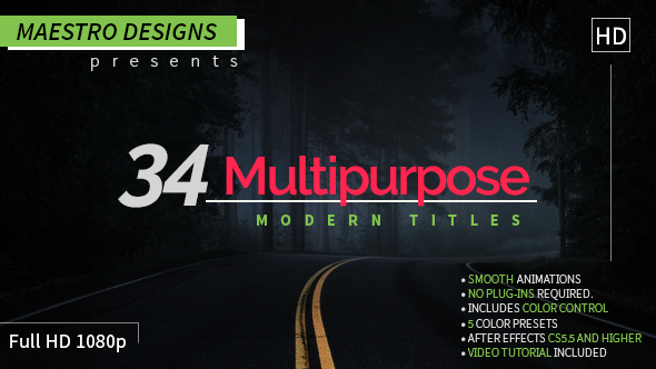Multipurpose Modern Titles - VideoHive 16530472