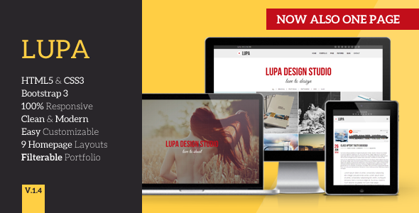 LUPA: Responsive Multipurpose HTML5 Theme by TheMirrorImages
