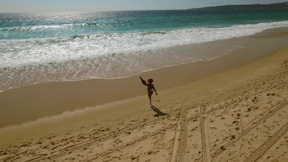 Aerial View Of Sandy Beach alt