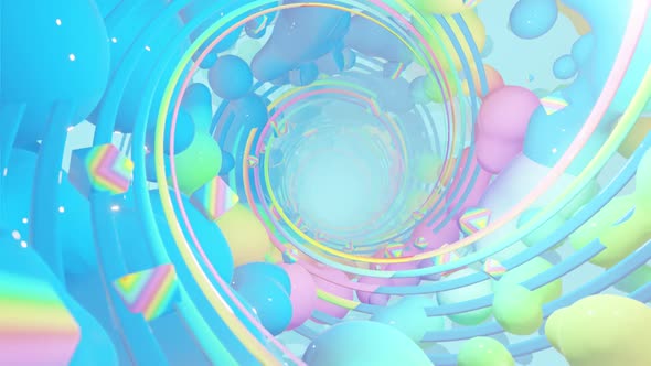 Abstract Holographic Geometry With Radial Circles 04 HD alt
