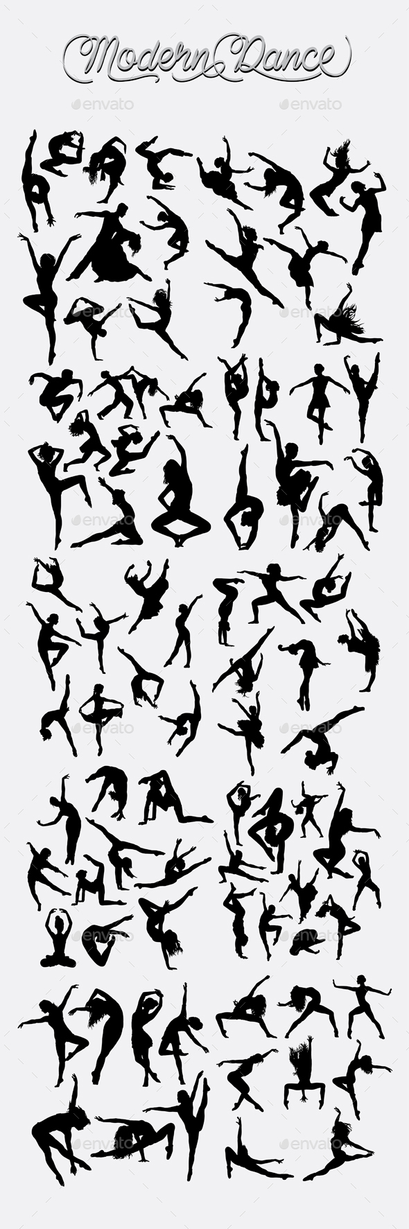 Silhouettes of a ballet dancer By Naumstudio | TheHungryJPEG