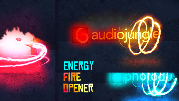 Energy Fire Logo Opener
