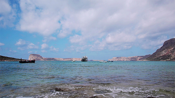 Tourist Boat Docked In Ballos(Balos) Bay 2