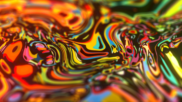 Psychedelic Liquid Colors Flow