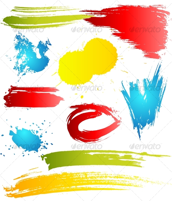 Grungy design elements - Decorative Symbols Decorative