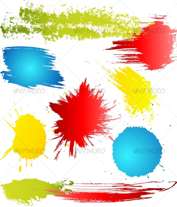 Grungy design elements - Decorative Symbols Decorative
