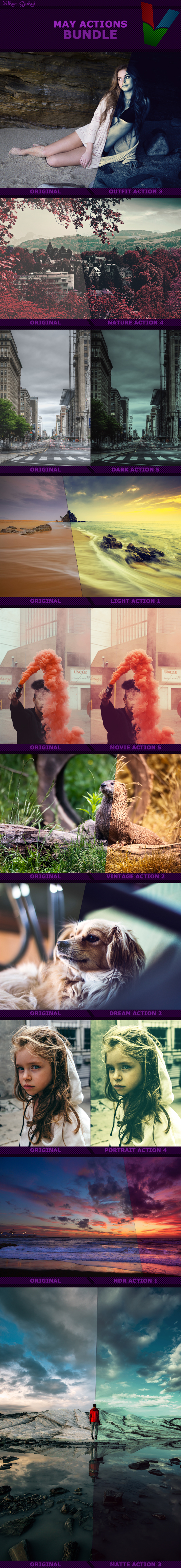 May Photoshop Actions Bundle