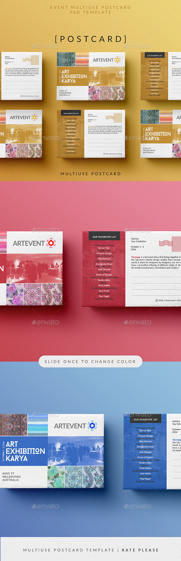 Simple Event Postcard - Cards & Invites Print Templates