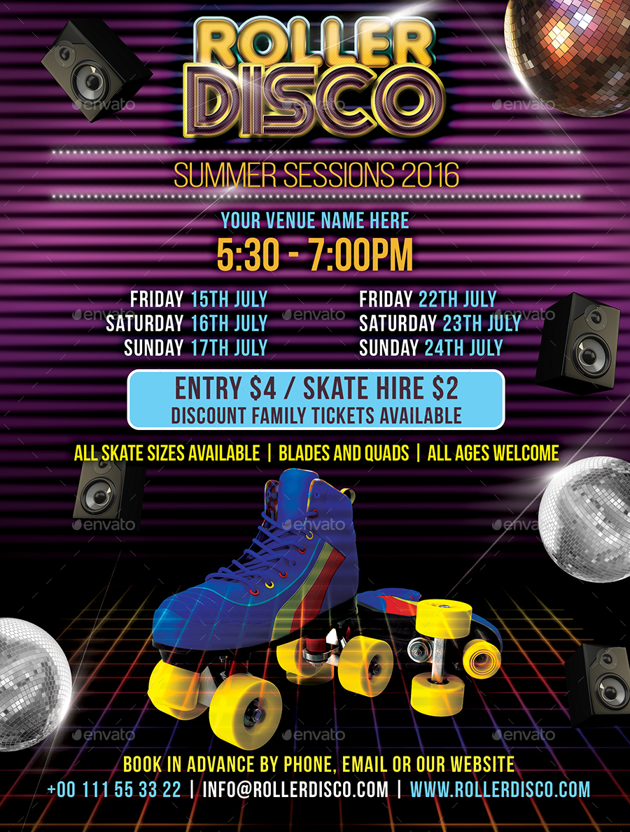 disco flyer template roller disco flyer template by designroom1229 graphicriver disco flyer template roller disco flyer template by designroom1229 graphicriver