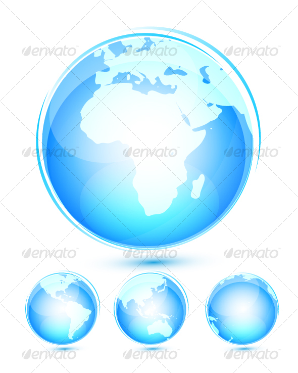 Earth icon set - Business Conceptual