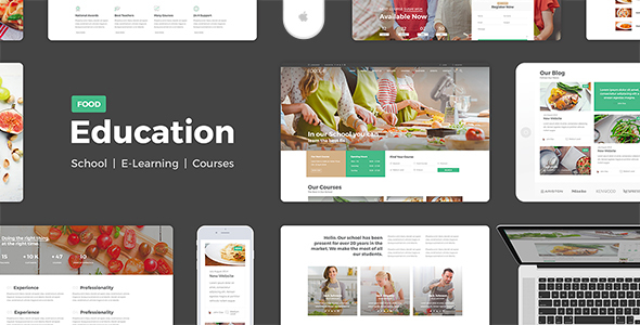 Education Food - Education Learning For Education Courses School PSD - Corporate PSD Templates
