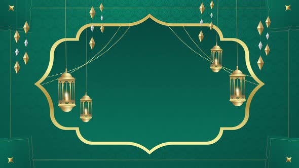 Ramadan Background Lamp Lantern Eid Islamic Green alt