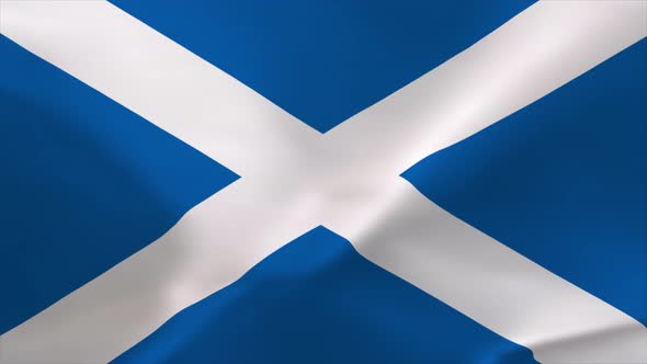 Scotland Flag Waving Flag Animation 4K Moving Wallpaper Background alt