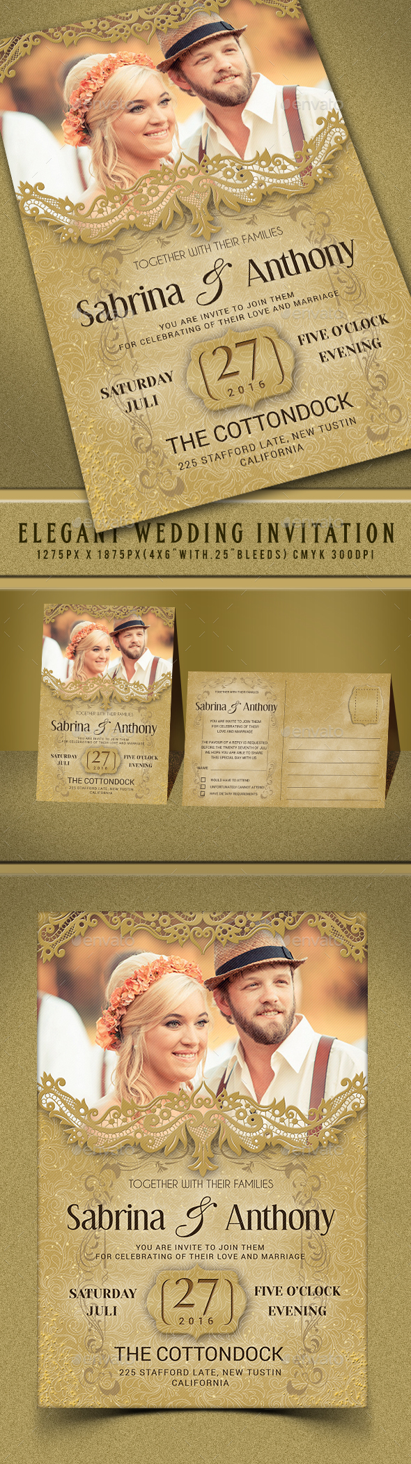 Elegant Wedding Invitation