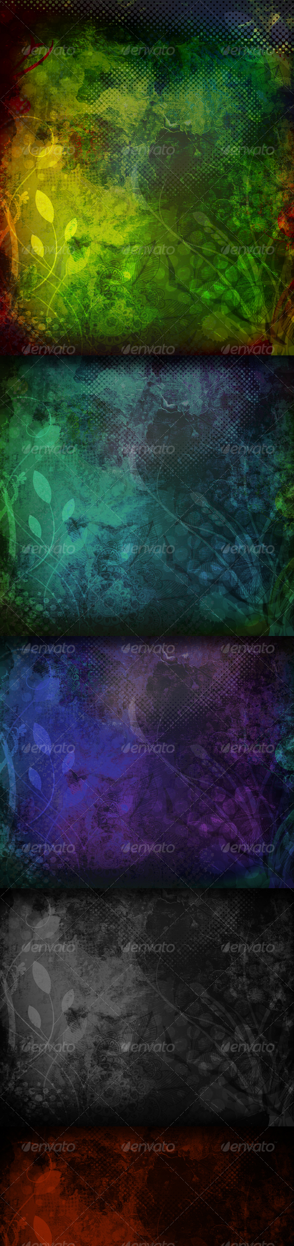 Grunge Dark Flourish Textures and Backgrounds - Backgrounds Graphics