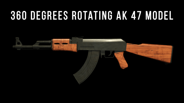 360 degrees rotating AK 47
