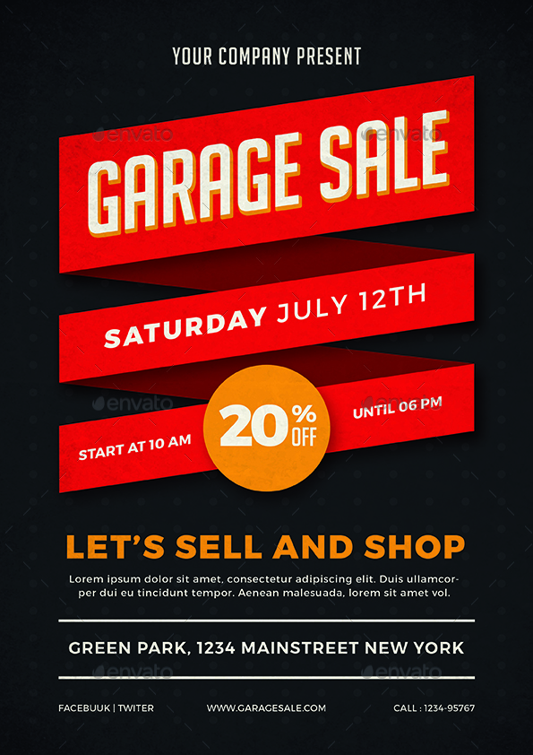 Garage Sale Flyer By Vynetta 