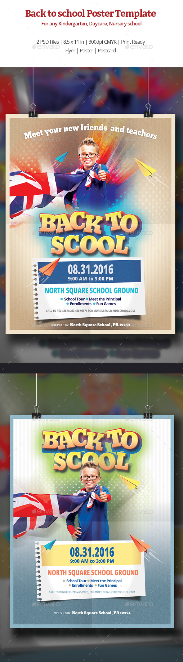 Back to School Poster Templates - Corporate Flyers