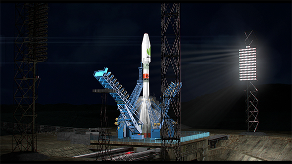 Night Rocket Launch - VideoHive 16614161