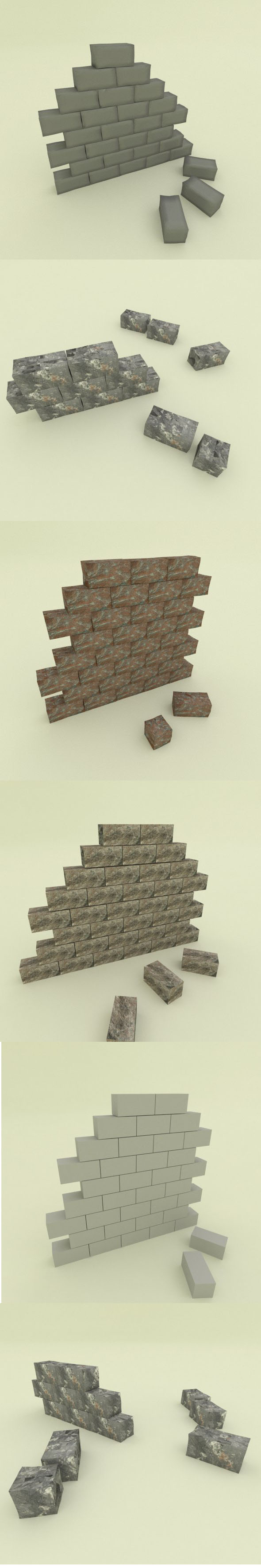 5 stone wall - 3Docean 16615150
