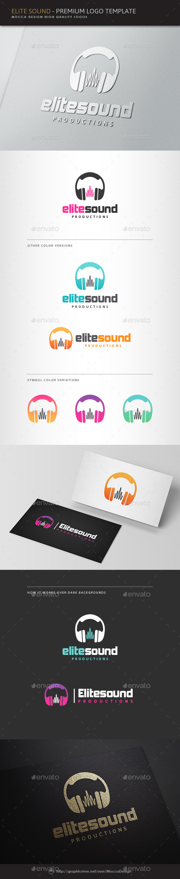 Elite Sound Logo - Symbols Logo Templates