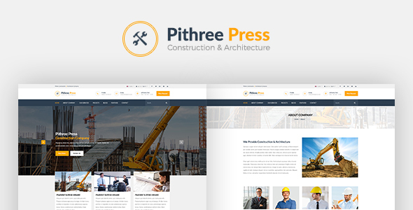 Construction Business PSD Template - Corporate PSD Templates