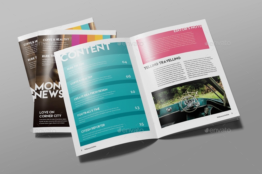 Modern Colorful Newsletter Vol. 3, Print Templates | GraphicRiver