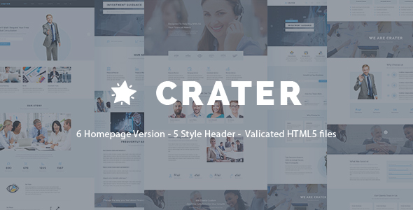 Exceptional Crater - Professional HTML5 Business Template