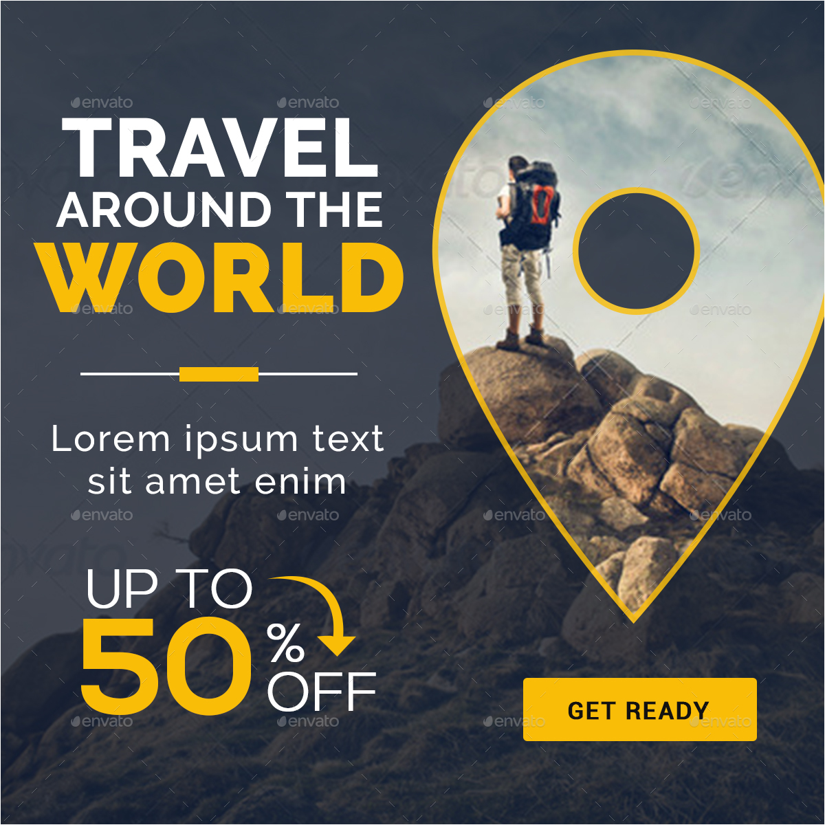Design Banner Tour | tours travel banners by doto graphicriver Design Banner Tour | tours travel banners by doto graphicriver