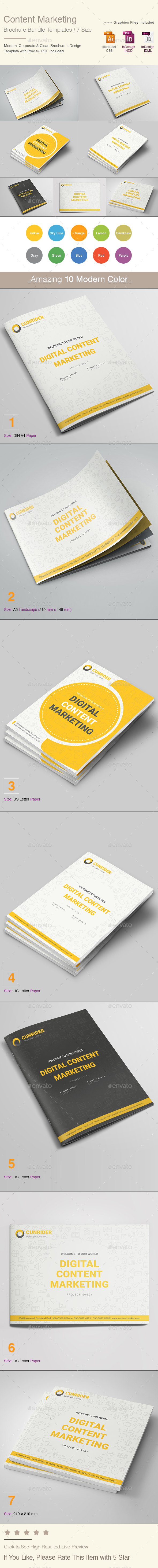 Content Marketing Brochure Bundle - Corporate Brochures