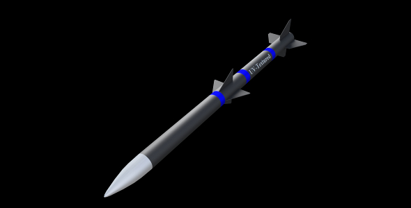 AIM-120 AMRAAM Missile (PBR, UV-textured) - 3DOcean Item for Sale