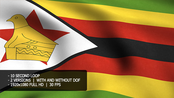 Zimbabwe Flag Background