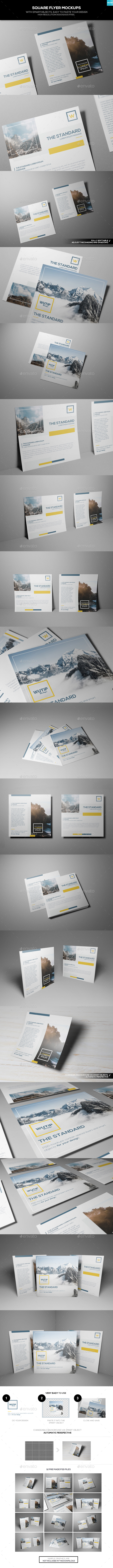 Square Flyer Mockups - Flyers Print