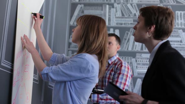 Business Team Discussing a Project