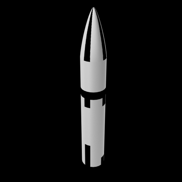 Polaris A3 ICBM Nuclear Missile (PBR, UV-textured) - 3DOcean Item for Sale