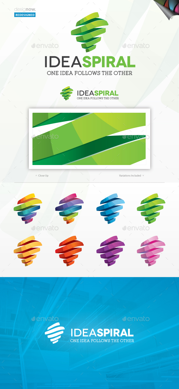 Idea Spiral Logo - Abstract Logo Templates