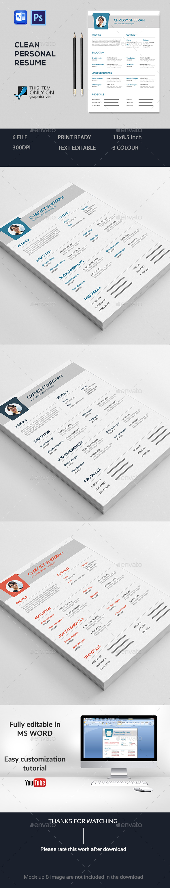 Clean Resume template