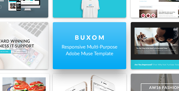 Buxom - Responsive Multi-Purpose Muse Template - Creative Muse Templates